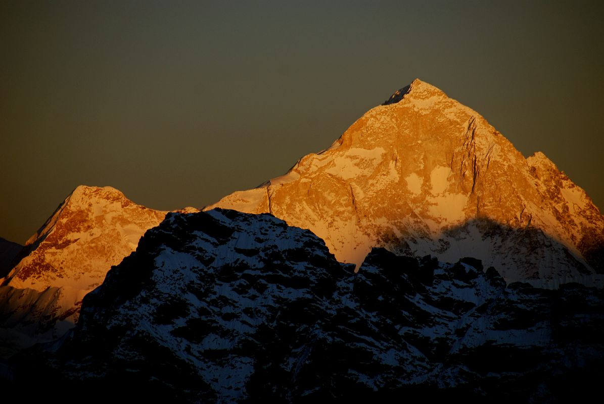 Gokyo Ri 07-2 Makalu From Gokyo Ri At Sunset